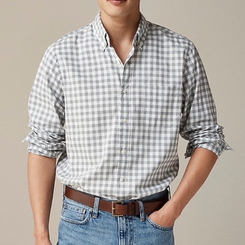 J. Crew Plaid Classic Fit Button Down Shirt